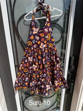 Custom Disney Coco Girls Purple Halter Dress